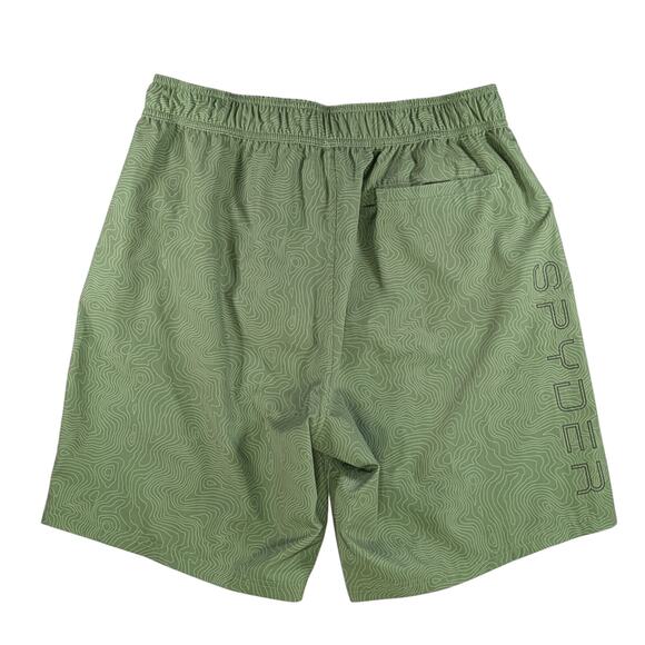 Spyder Swim-Surf -Sand -Sun Men's UV Protection Mesh Liner Swim Trunk Green - Picture 3 of 15